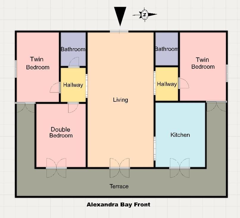 Alexandra Bay Front Apartment Agios Stefanos (Thinali)