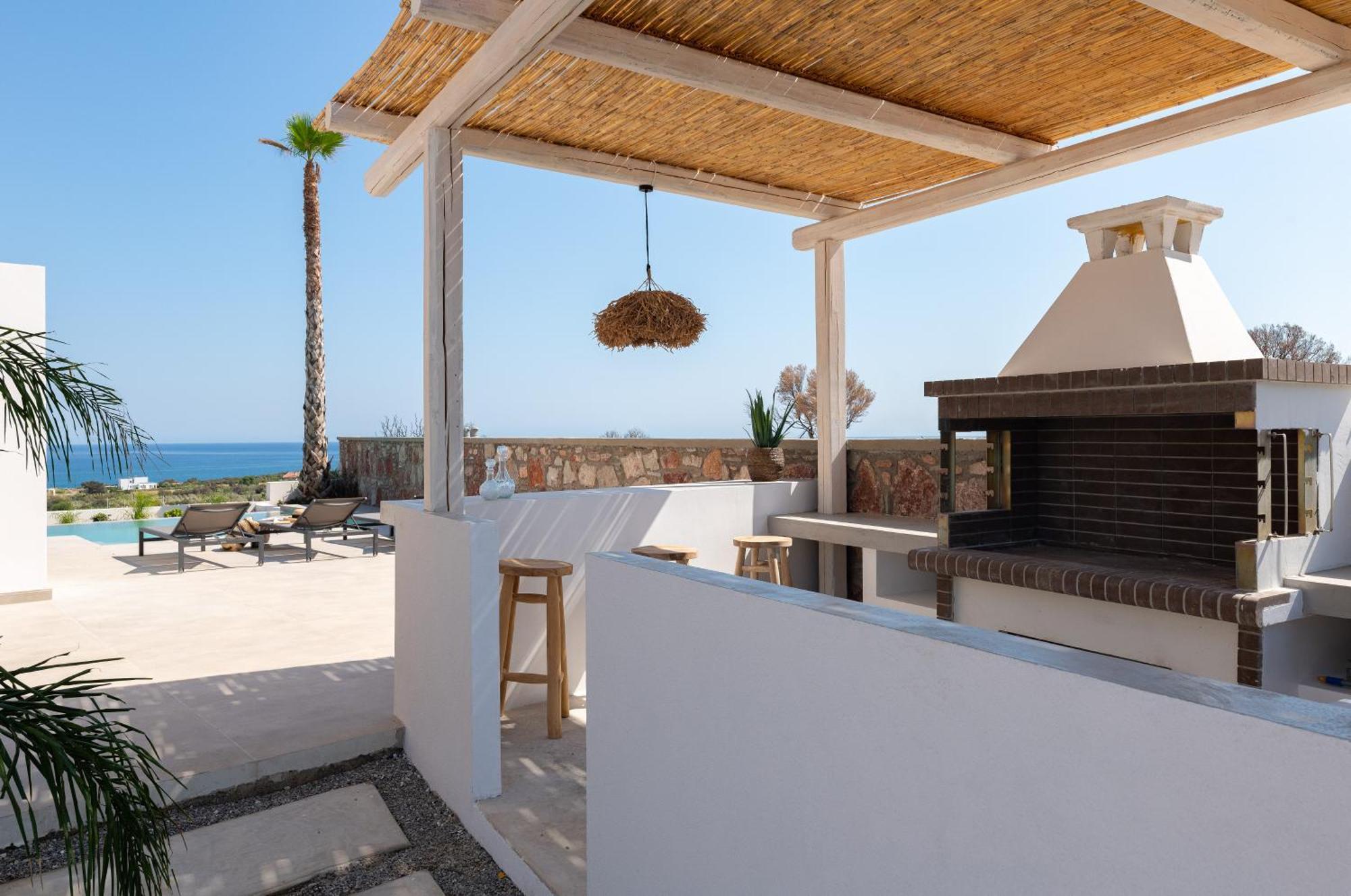 Luxurious With Sea Views In Rhodes Villa