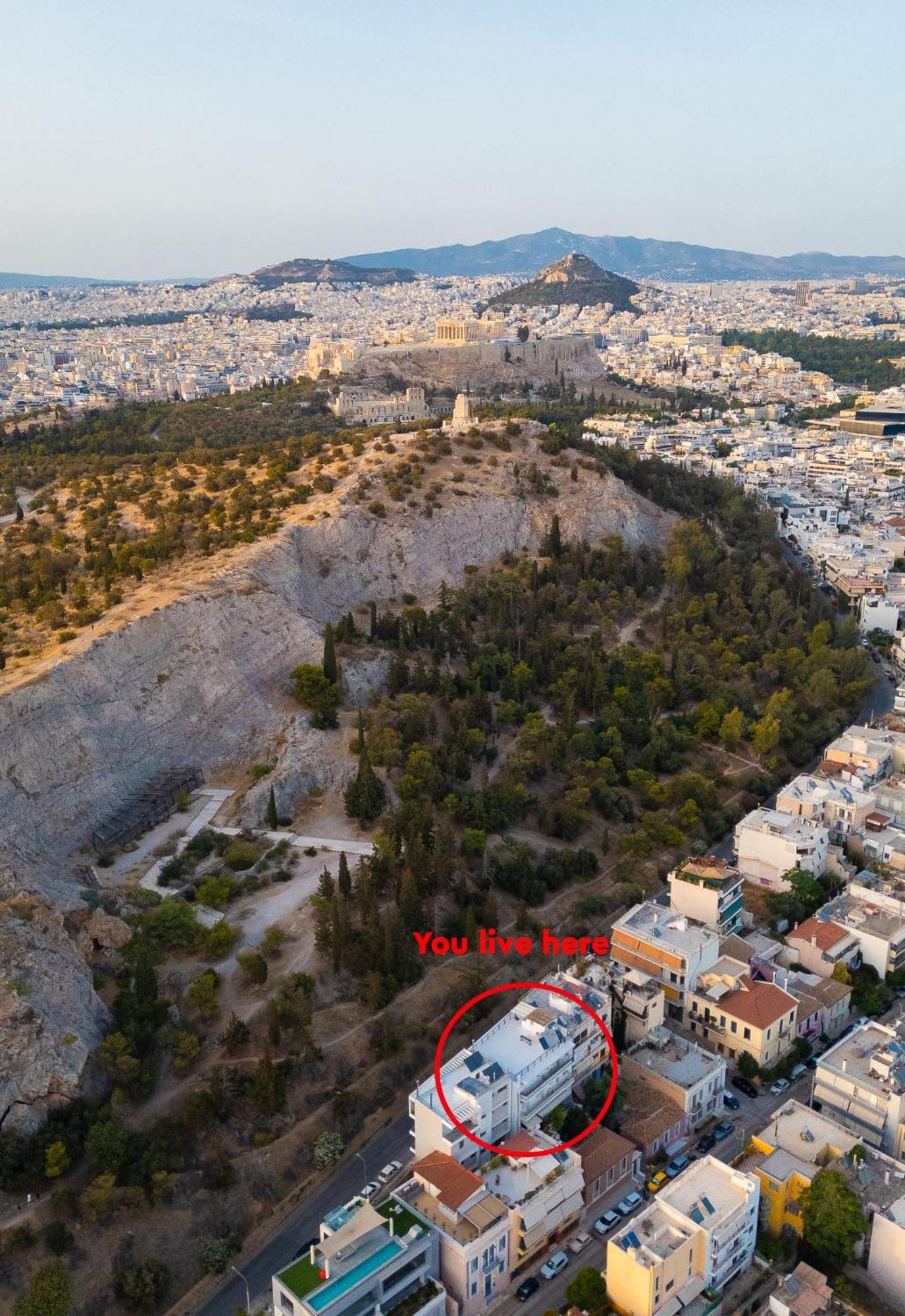 Amazing View At Filopappou Hill In Koukaki!