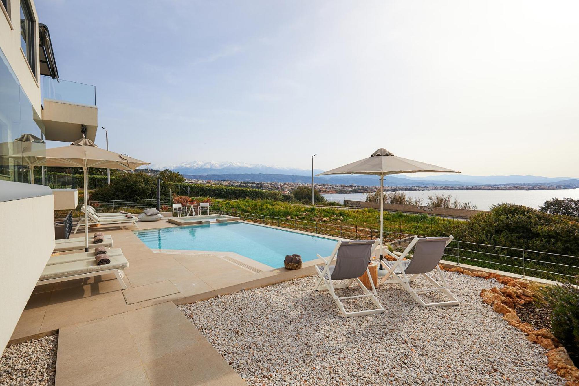 Pachnes Luxury - Heated Pool, Sea View * Kounoupidhiana