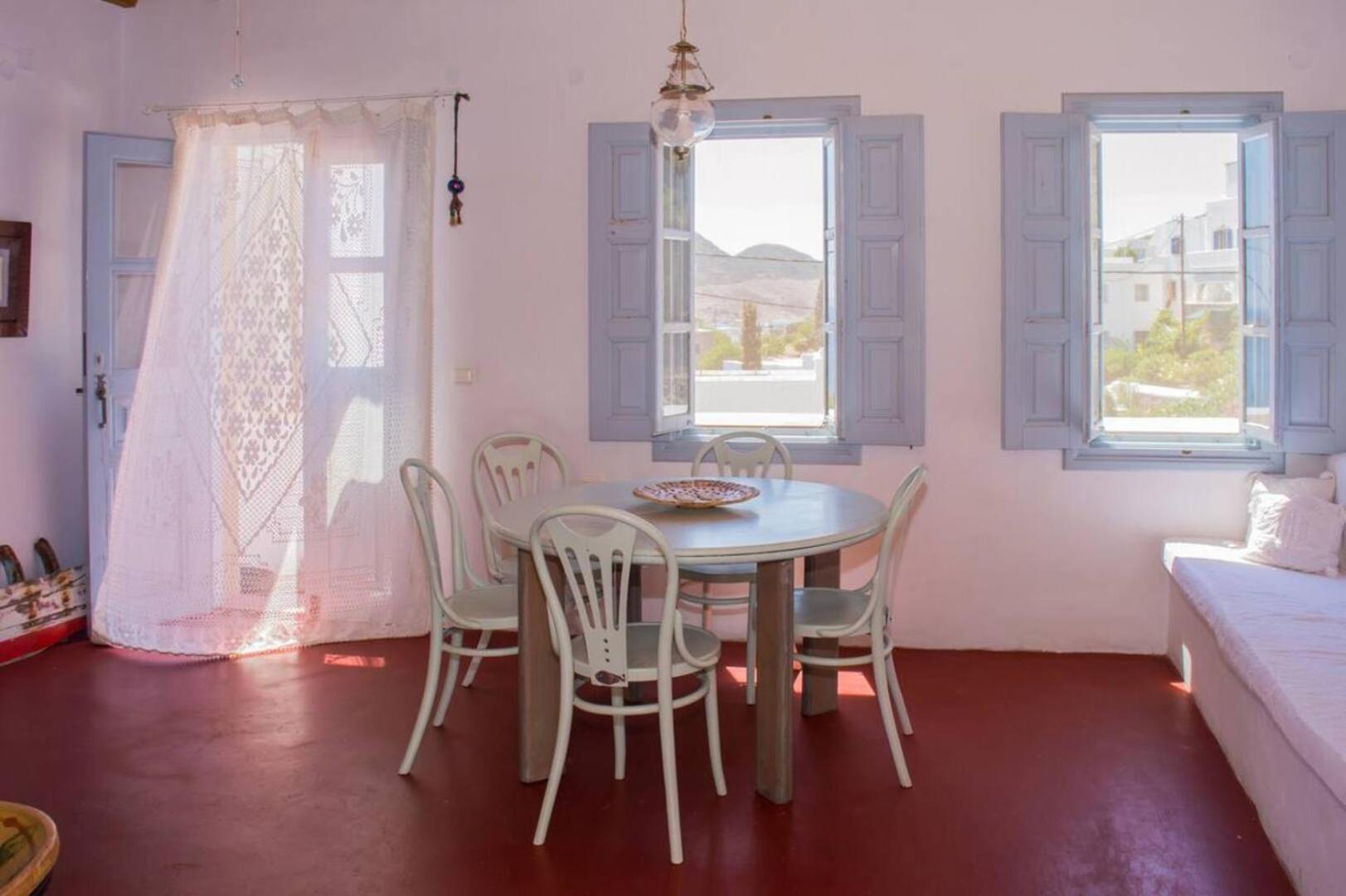 2 Bd House With Balcony & Sea View * Patmos Town