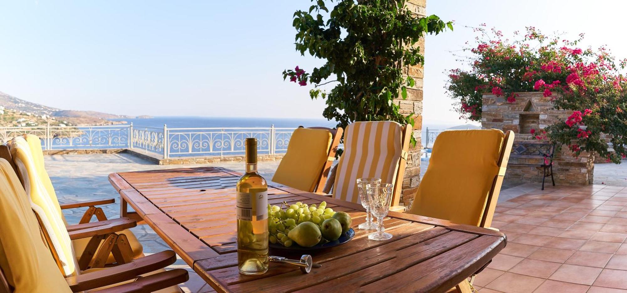 Andros Private Villa Overlooking The Blue Aegean Sea Kipri (Andros)