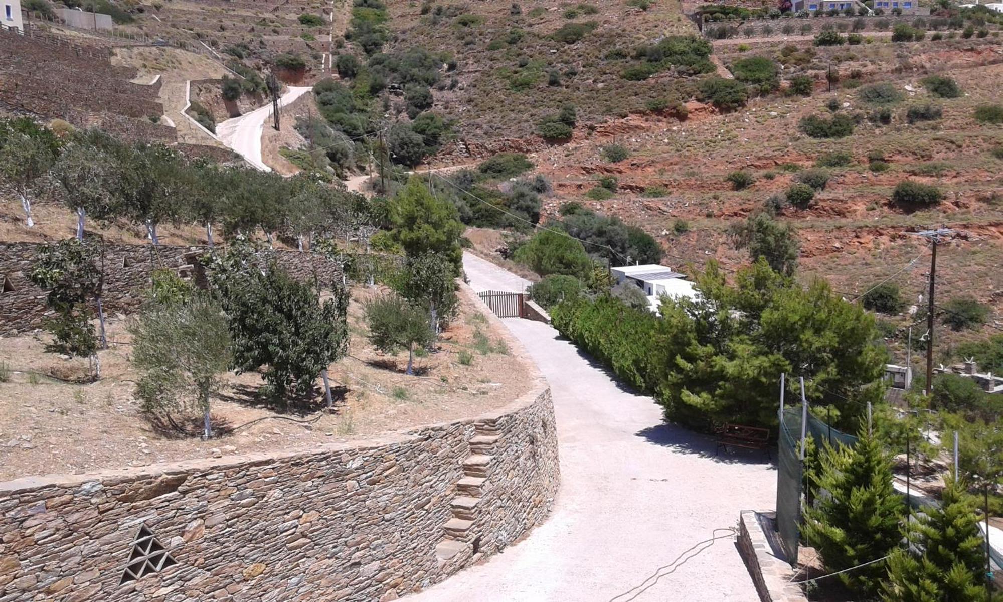 Andros Private Villa Overlooking The Blue Aegean Sea