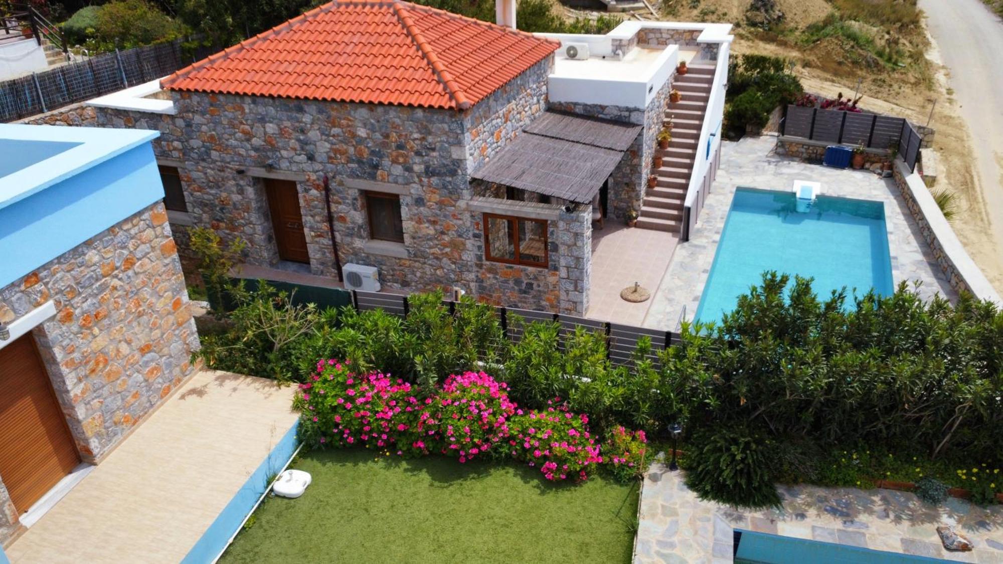 Mavri Ruhige Private Pool Villa, Meerblick Agia Paraskevi (Agios Vasileios, Rethymno)