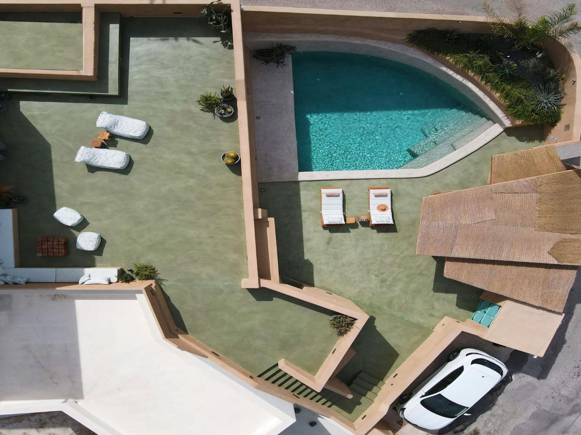 Luxury Santorini Potamos: Private Heated Pool Retreat Villa *