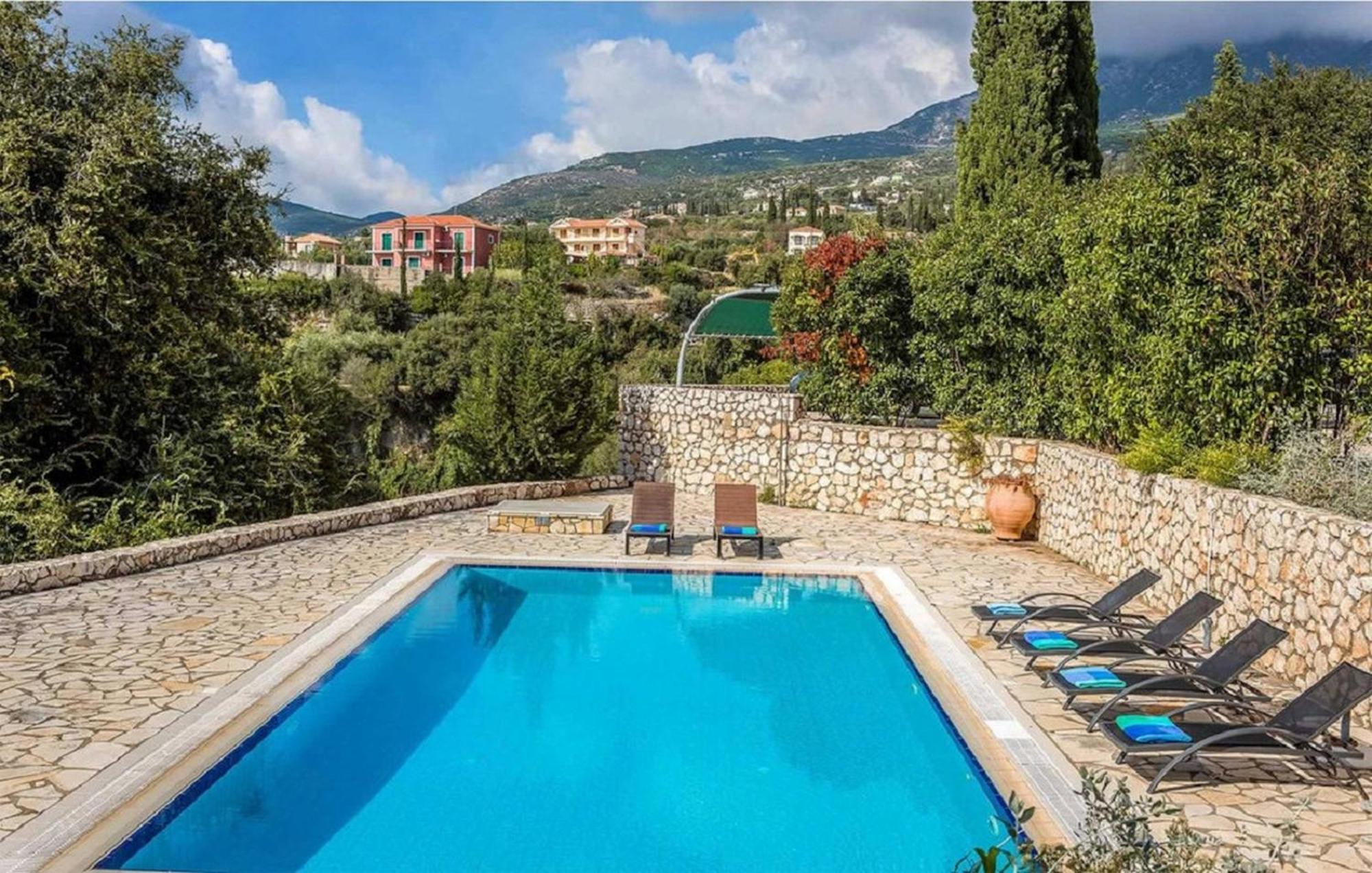 Endearing Kefalonia 3 Bedrooms Afrato Sea View Private Pool Wonderful Sea View Trapezaki Villa