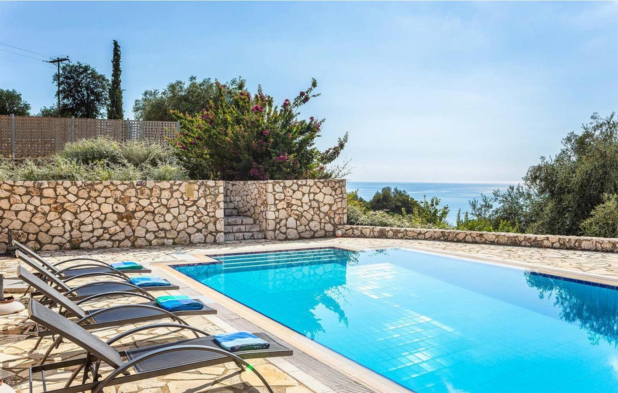 Endearing Kefalonia 3 Bedrooms Afrato Sea View Private Pool Wonderful Sea View Trapezaki Villa