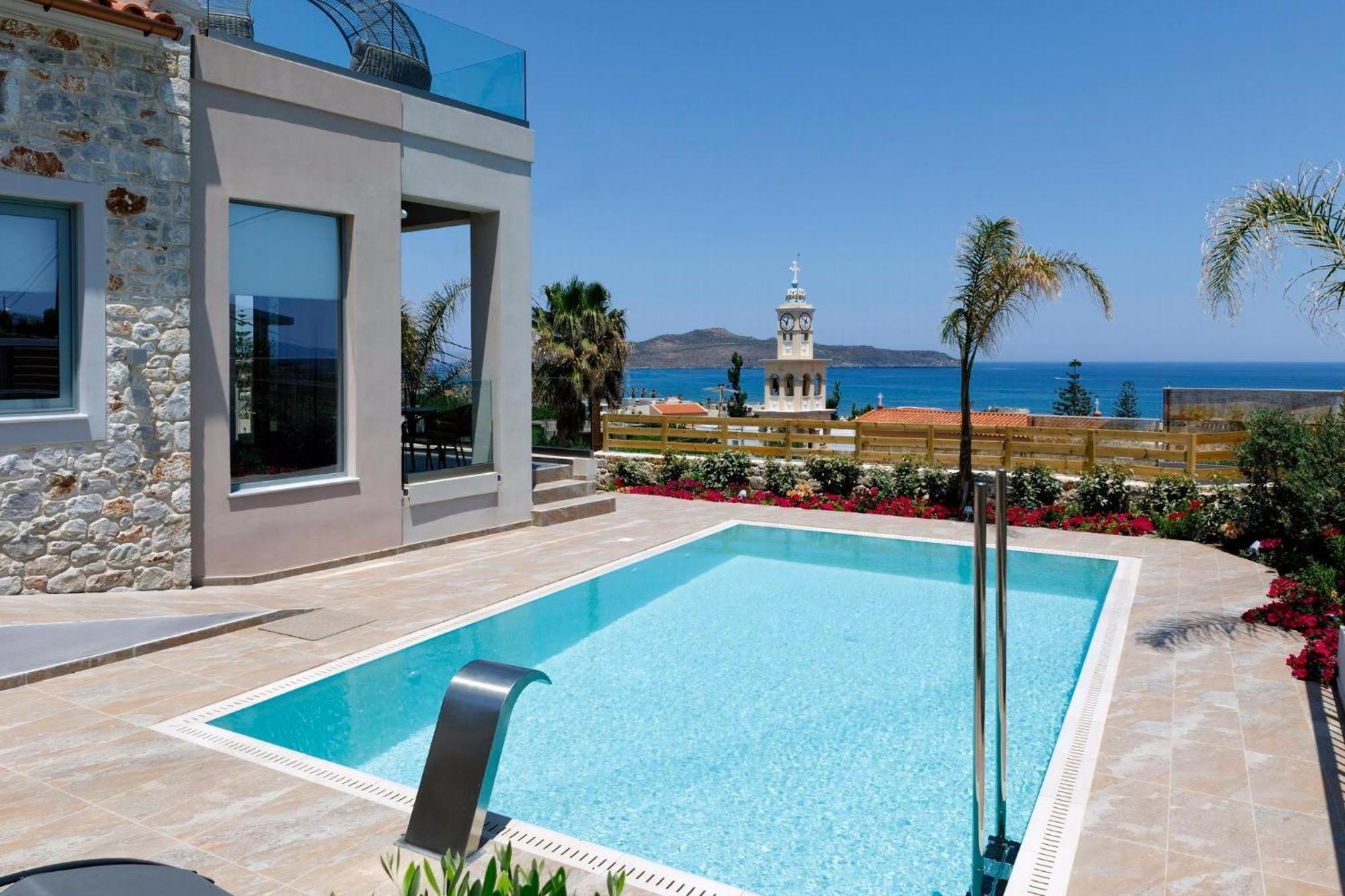Exquisite Crete Villa Villa Kleanthi 4 Bedroom Private Pool Panoramic Sea View Chania *
