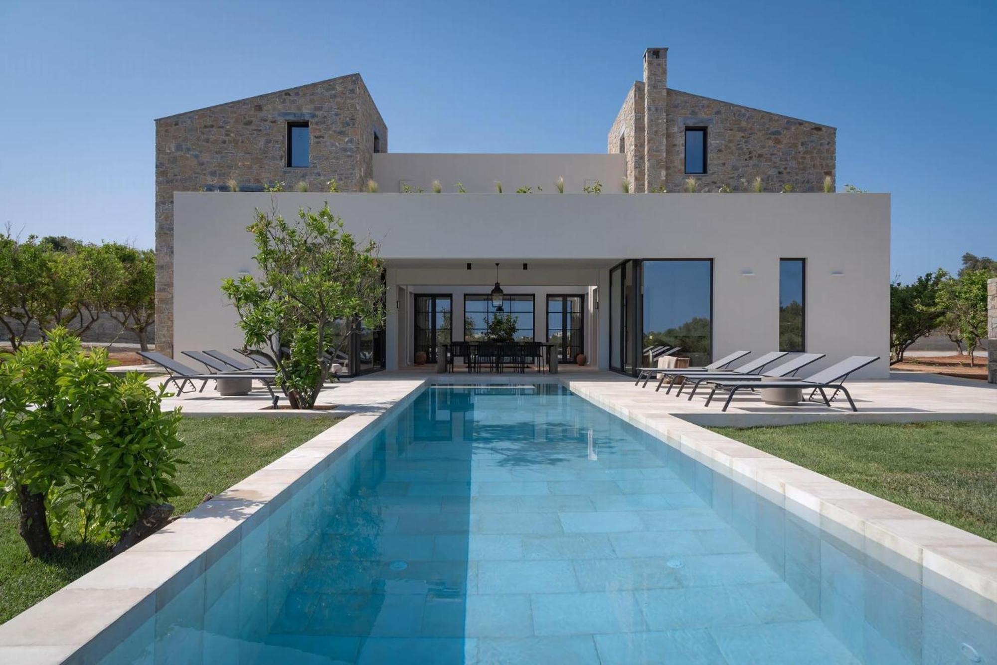 Exquisite Crete Laurel Large Private Pool Modern Furnishing Bbq Rethymno * Prinos (Crete)