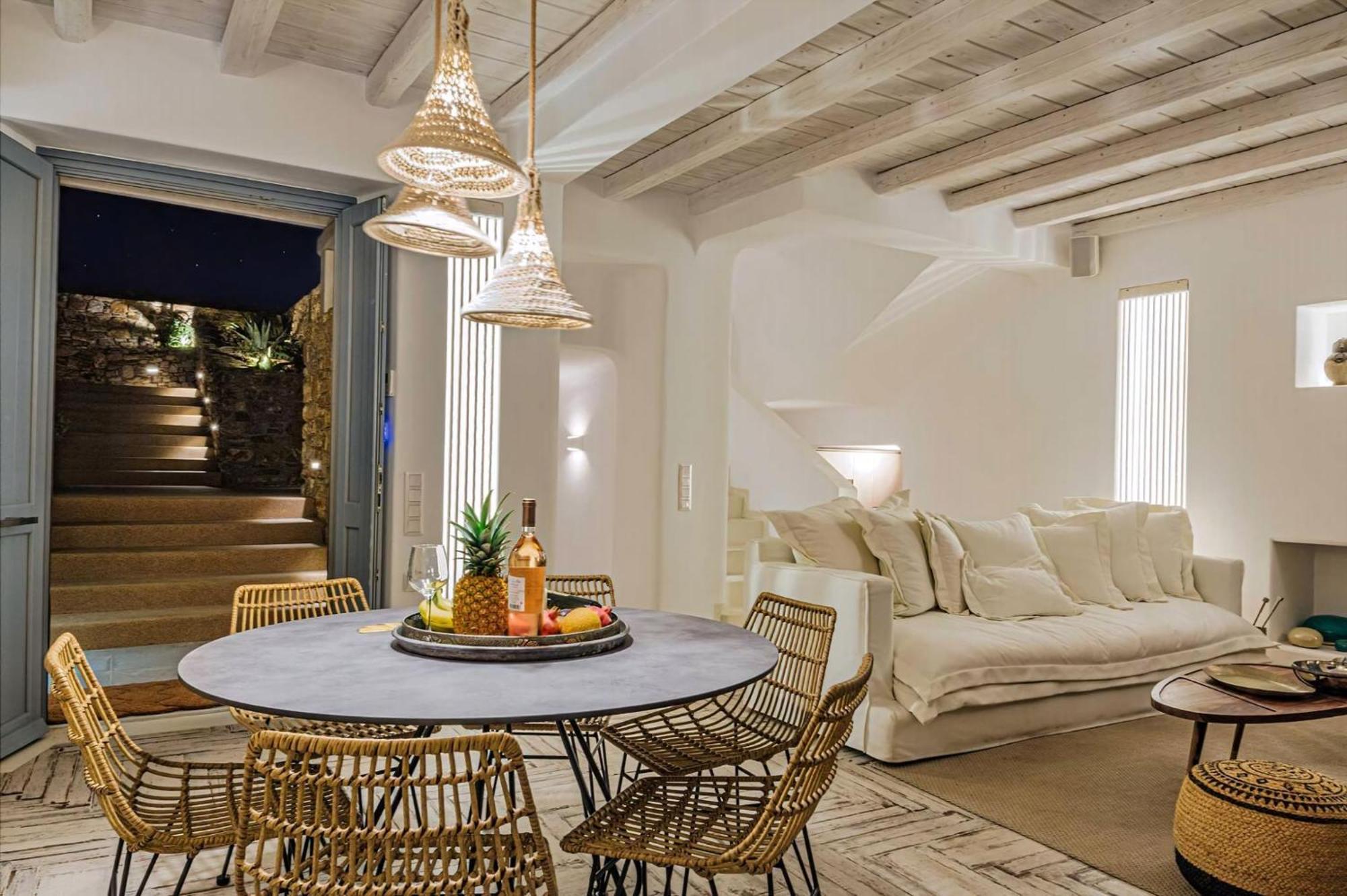 Splendid Mykonos Villa Villa Agape 5 Bedrooms Private Pool With Stunning Sea Views Outdoor Lounge Dining Area Hot Tub Kalafatis *