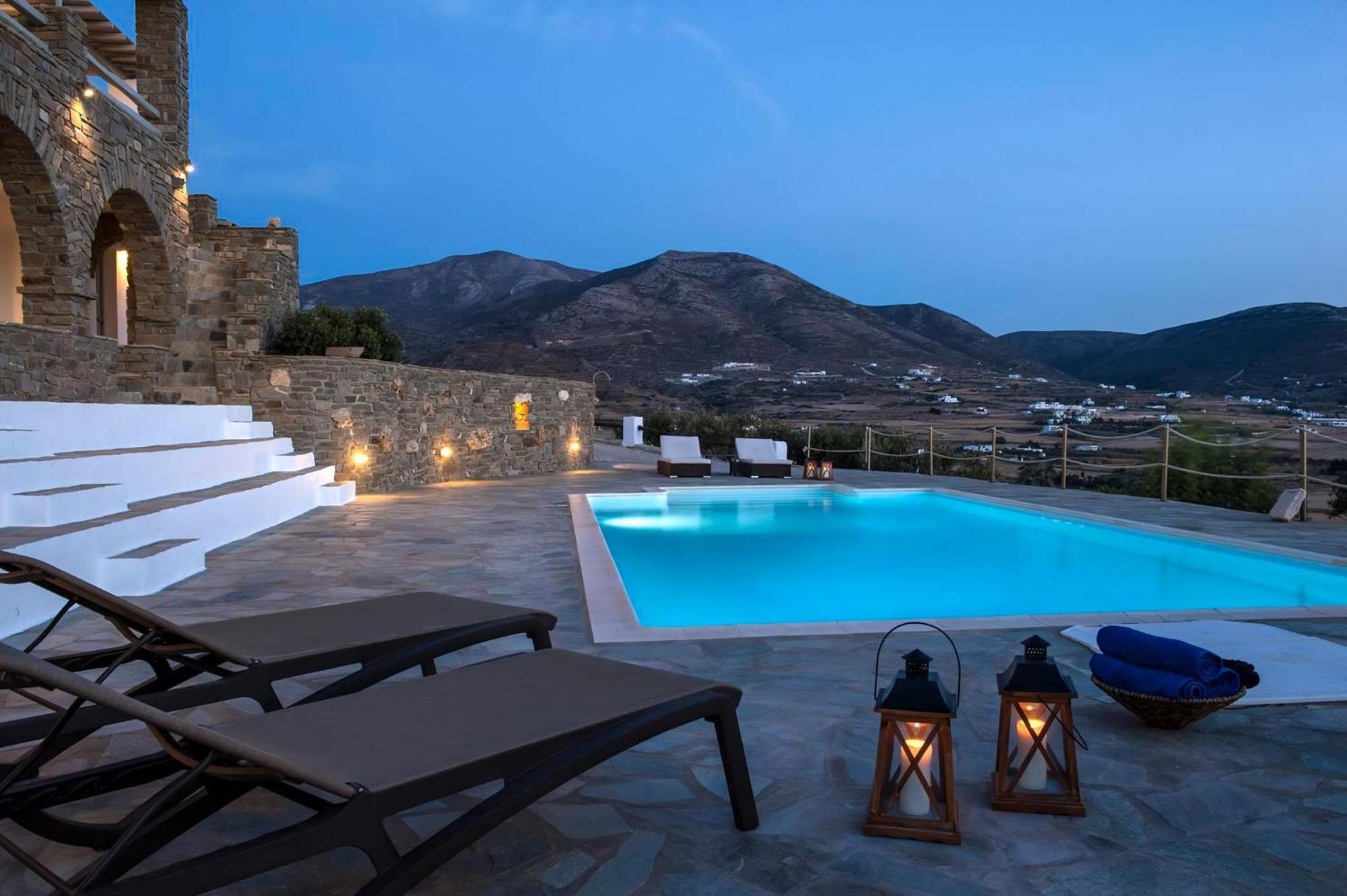 Villa Platinum Ocyrhoe Iii 4 Bedrooms Private Pool Fantastic Sea Views Parikia *
