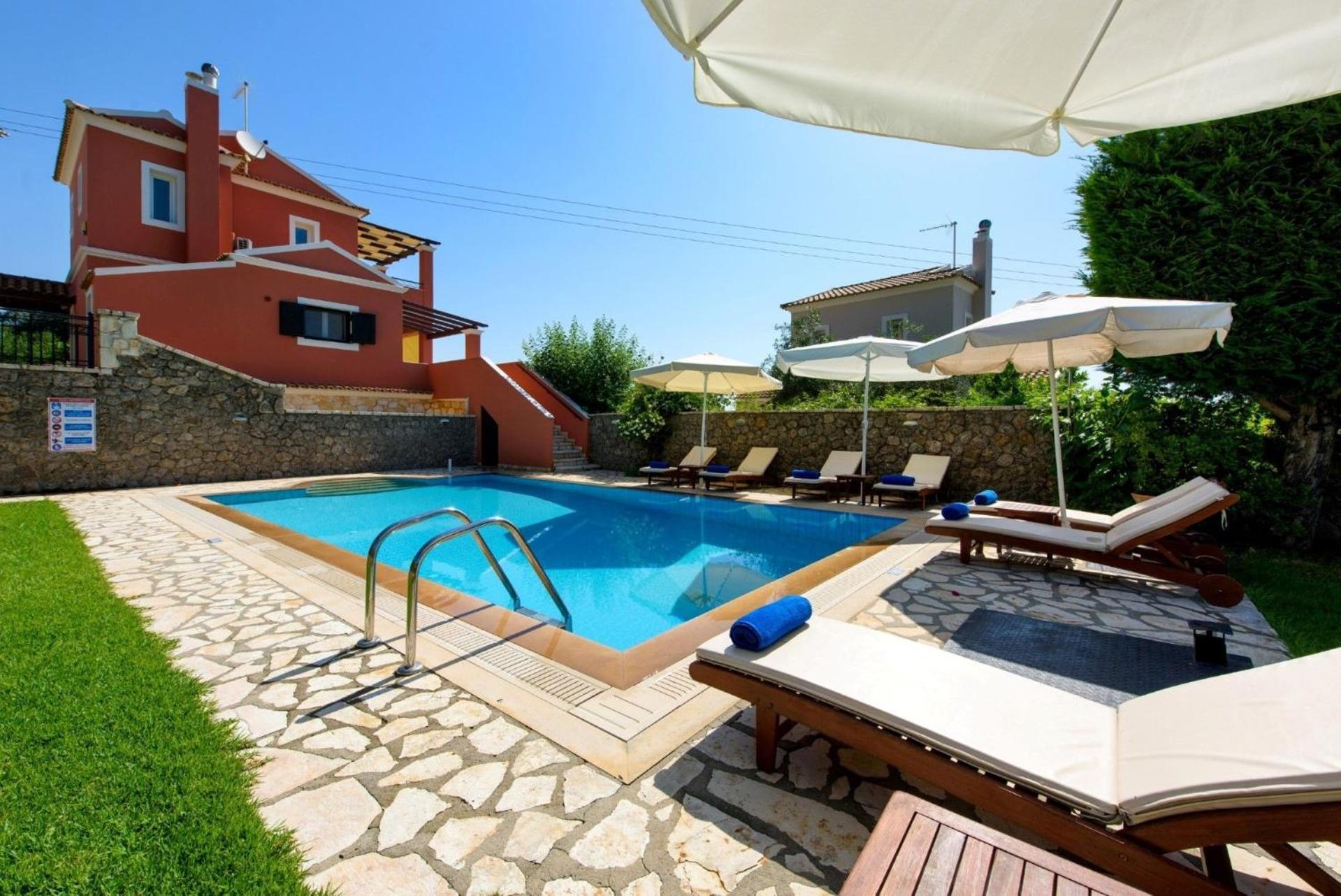 Luxury Corfu Villa Villa Dassia Rose Private Pool 4 Bedrooms Villa *