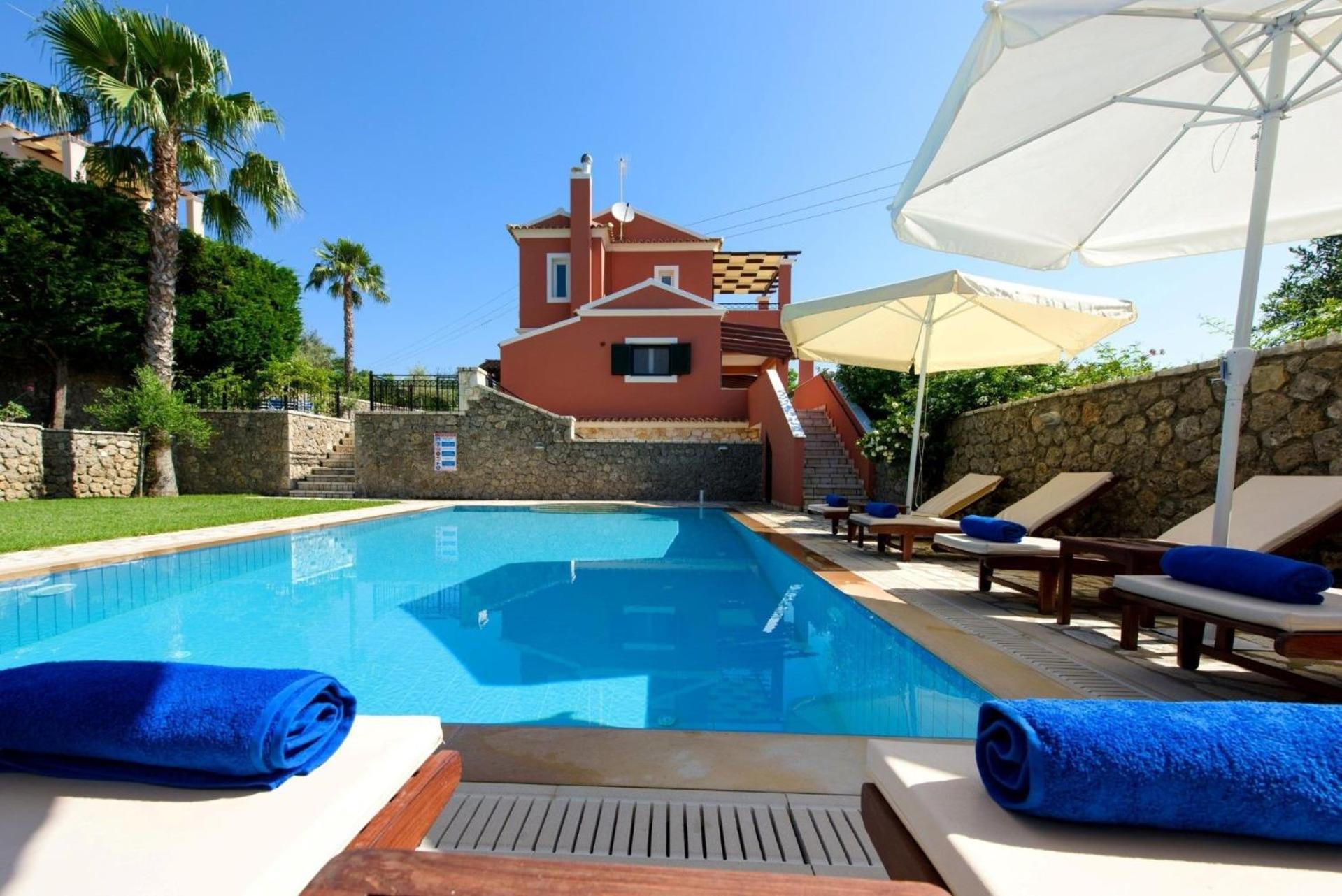 Villa Luxury Corfu Villa Villa Dassia Rose Private Pool 4 Bedrooms *