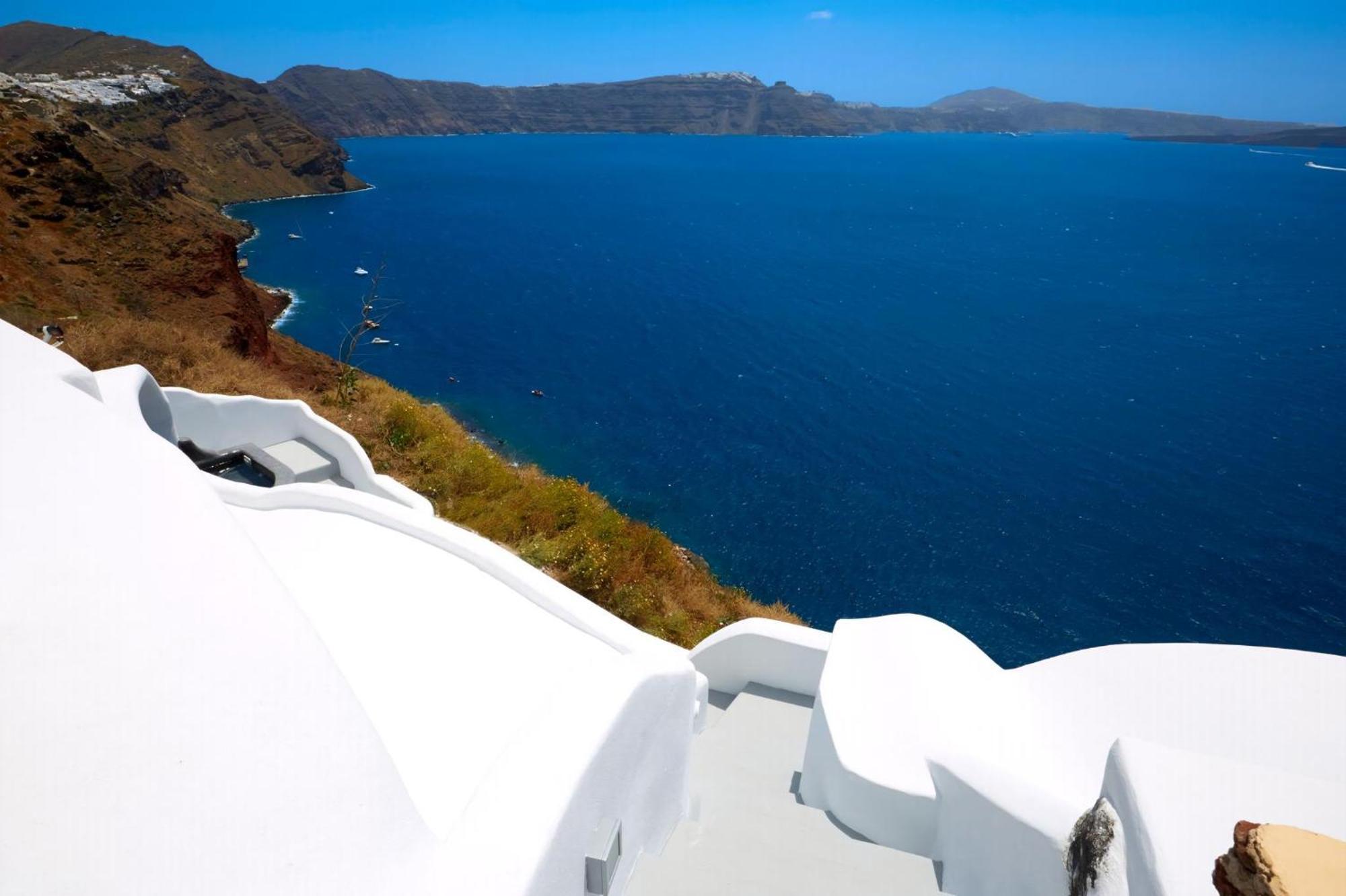 Elegant Santorini House Villa Horizon Caldera View-Outdoor Hot Tub Oia Villa Tholos (Santorini)