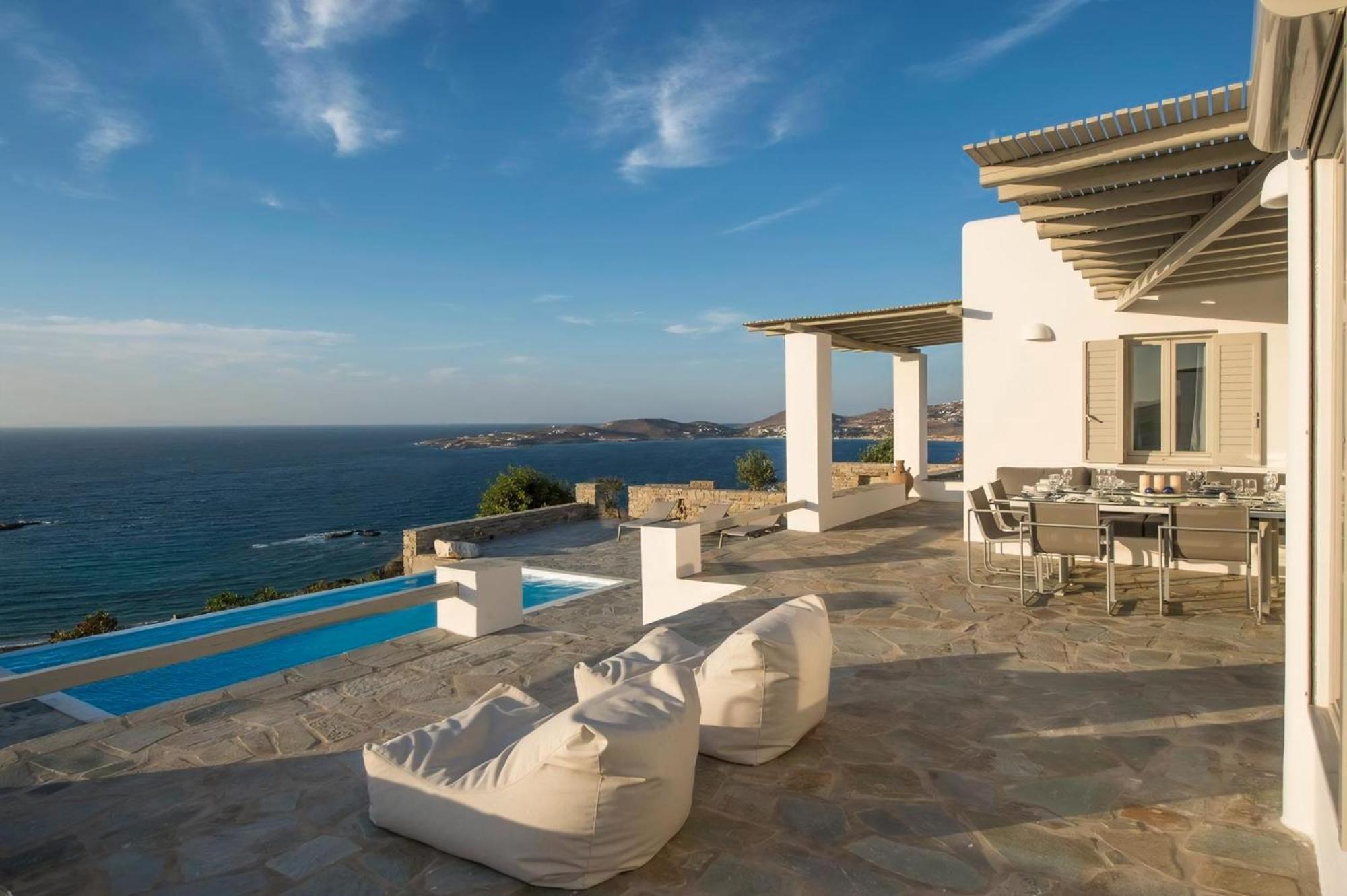 Platinum Paros 3 Bedroom Amazing Sea Views Private Infinity Pool Access Parikia
