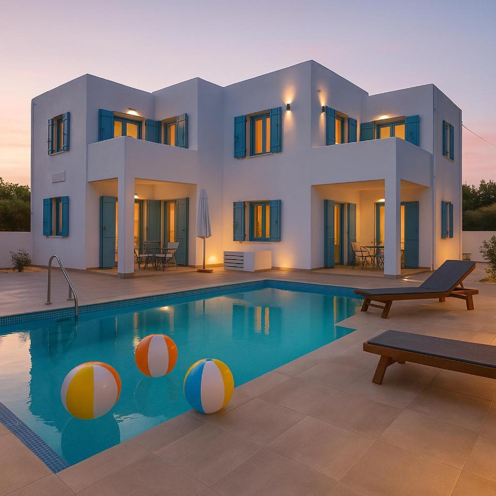 Ippocampos Seaside Serenity - Unwind At Paros Poolside Retreats Apartment