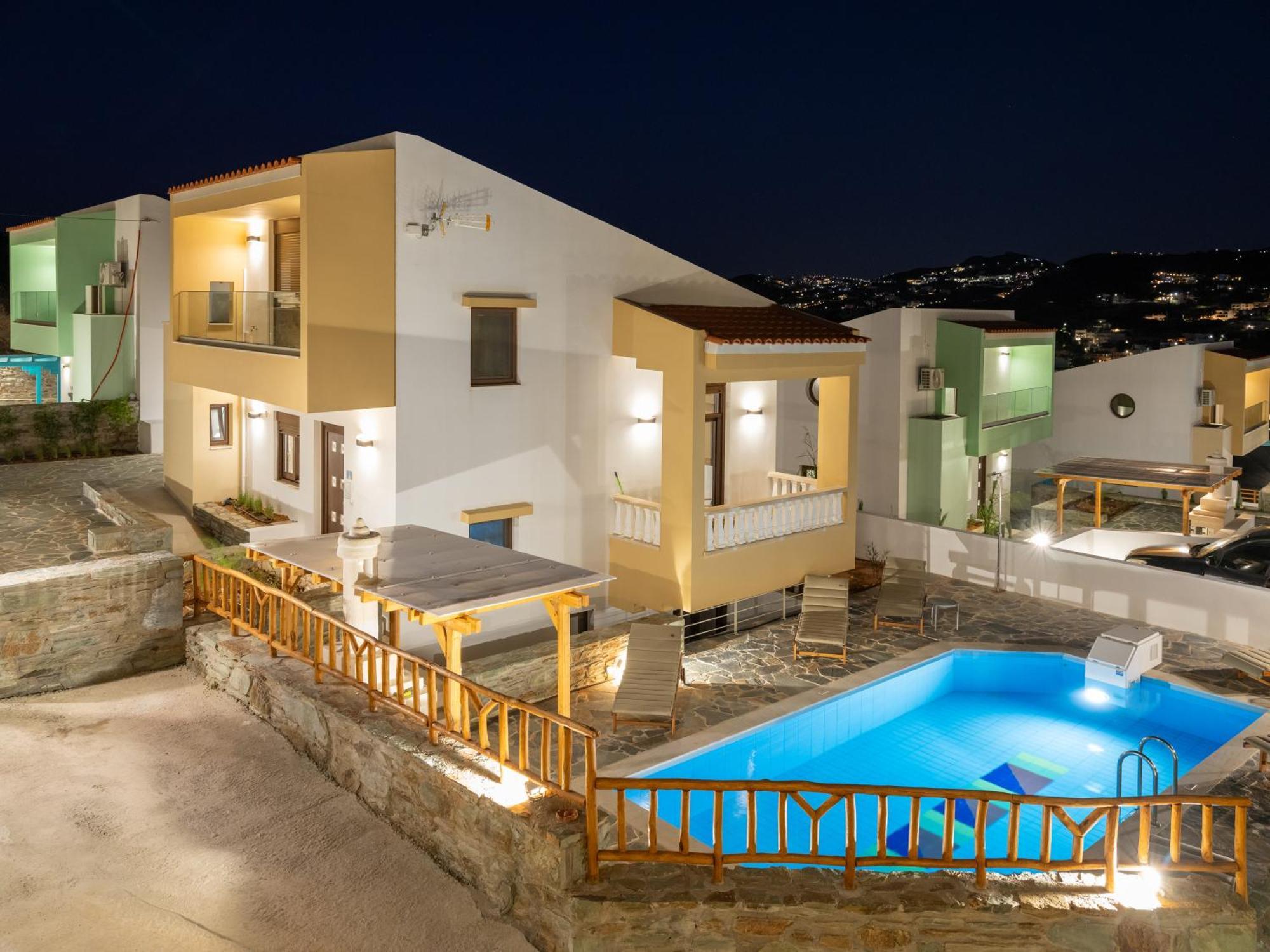 Poseidon Agia Pelagia-private Swimming Pool And Sea View Villa *