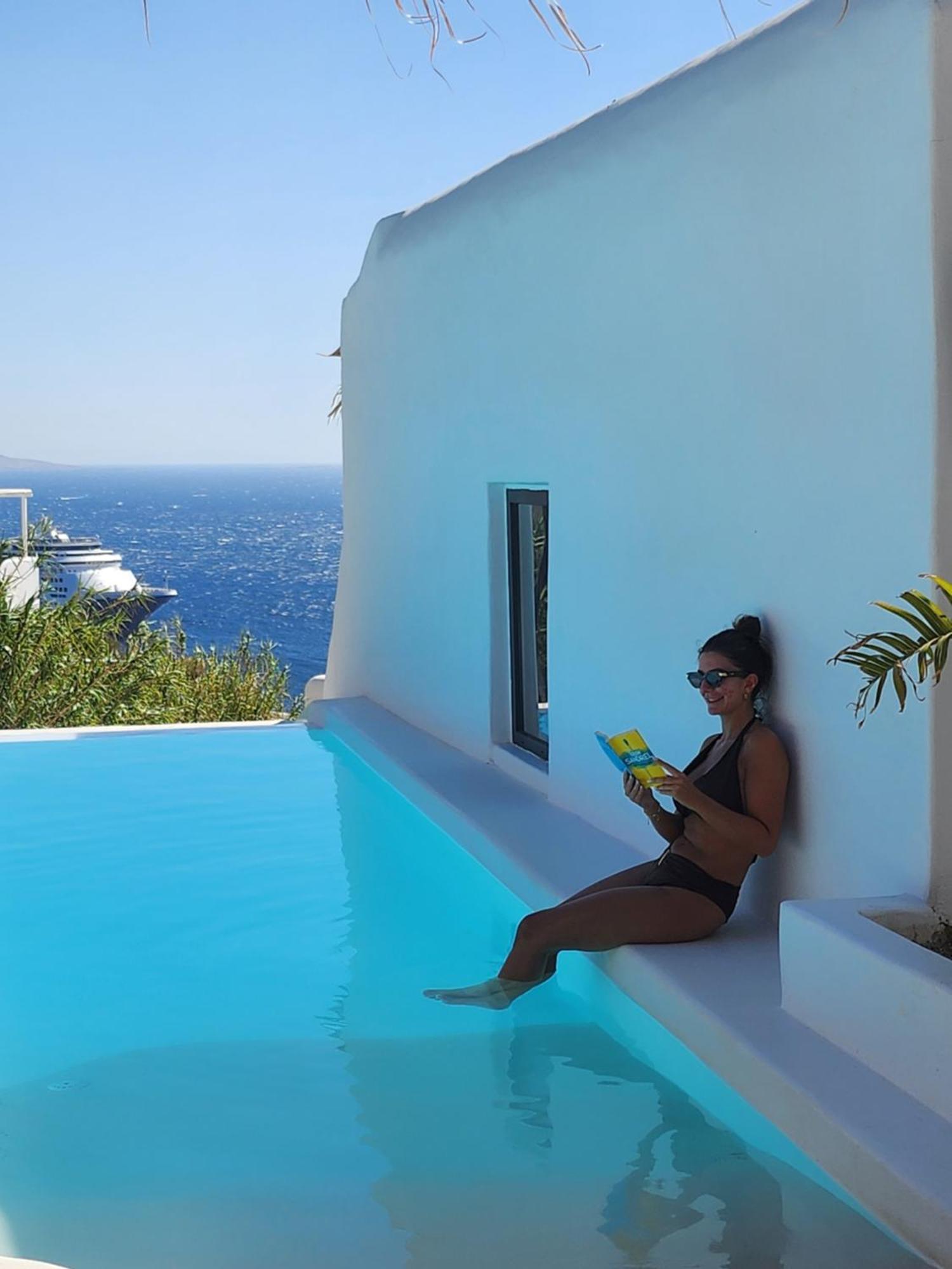 Elli Tropical Luxury Sunset-infinity Pool- Sea Side-near Center Parking Mykonos Town