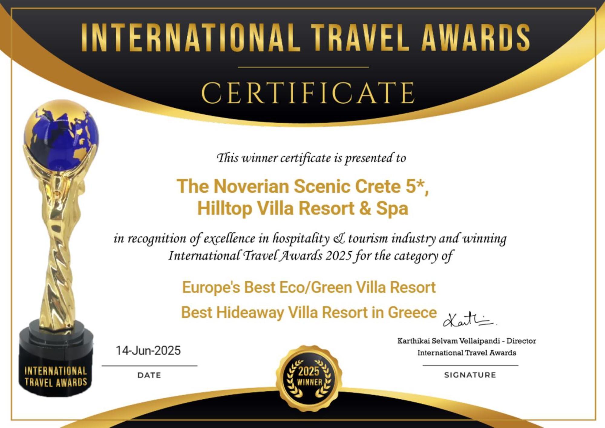 The Noverian Scenic Crete 5 Star Hilltop & Hotel Malia (Crete)