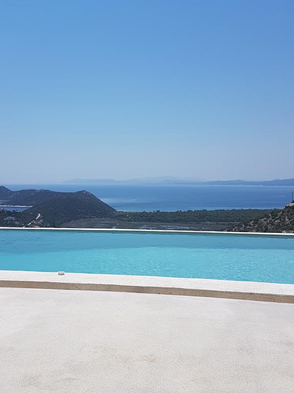 Red Grey Sea View Villa Schinias