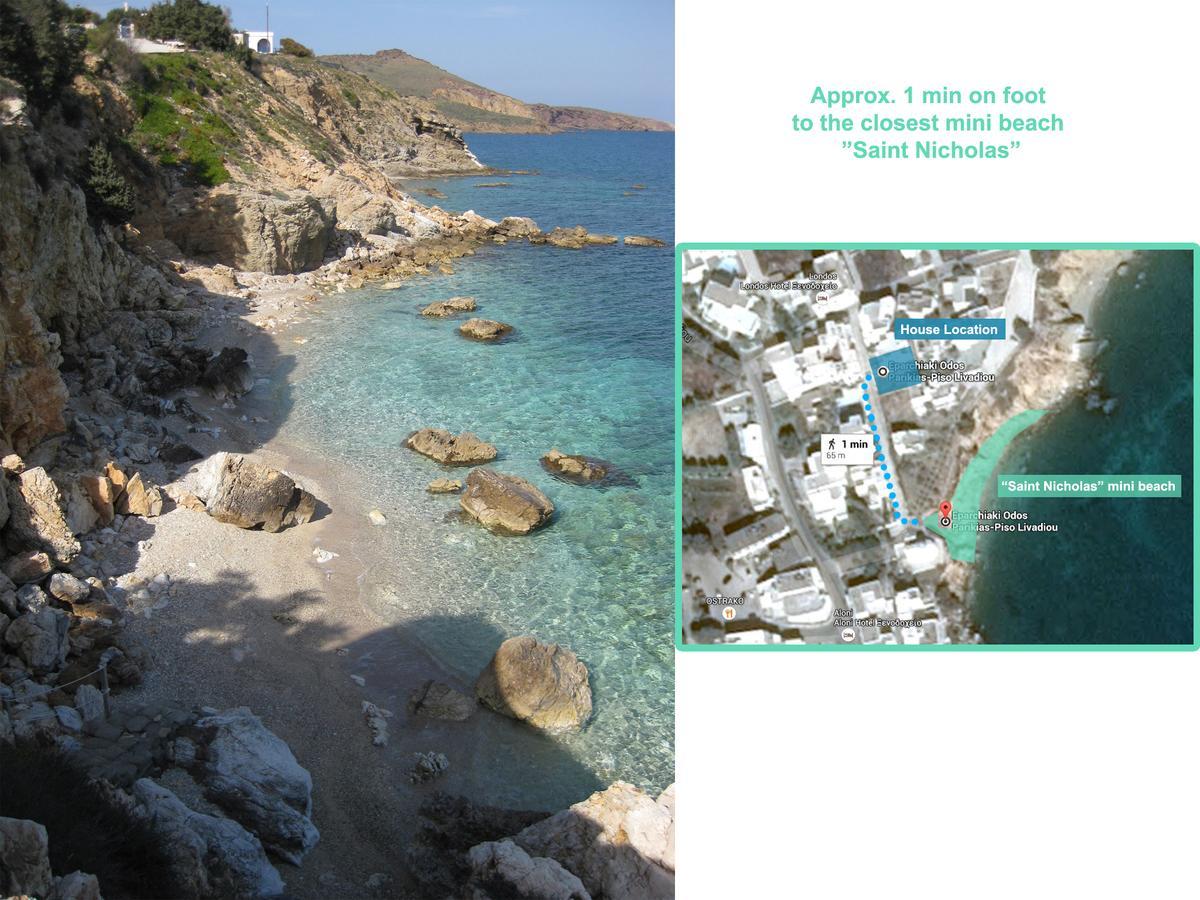 Danae - Seaside With Pool & Hot Tub Villa Piso Livadi