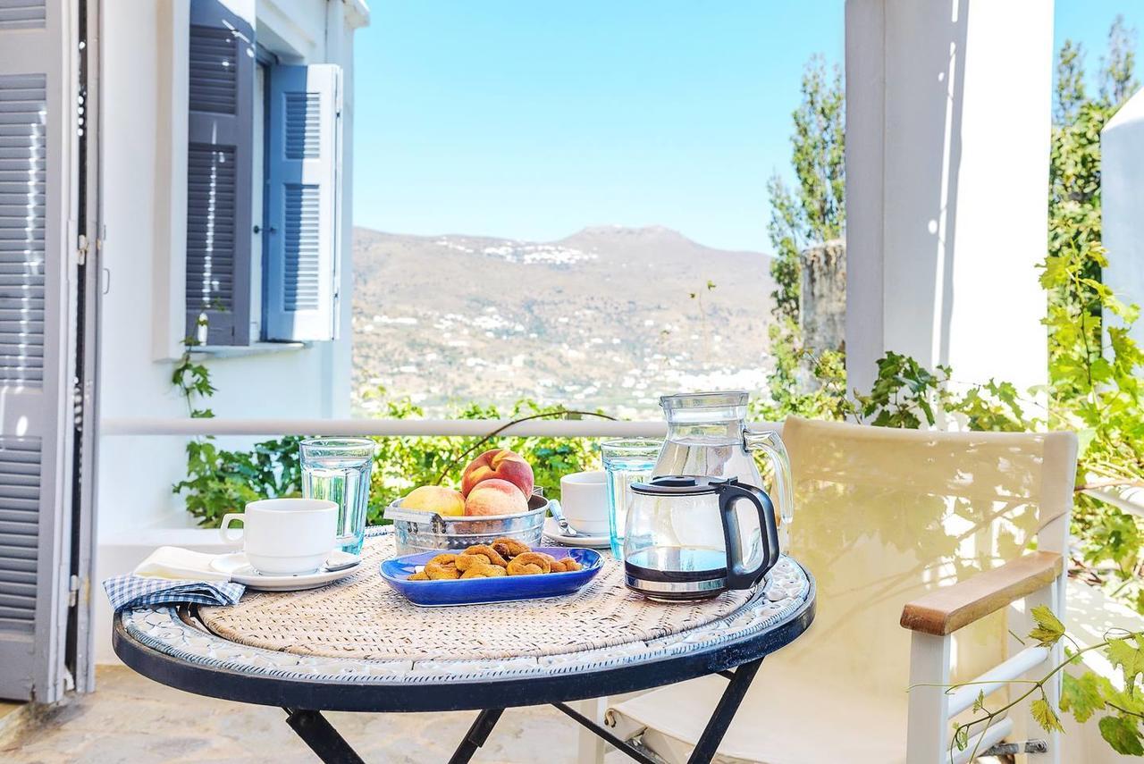 Blue Beside Stone Tower 1690 • Andros Apartment