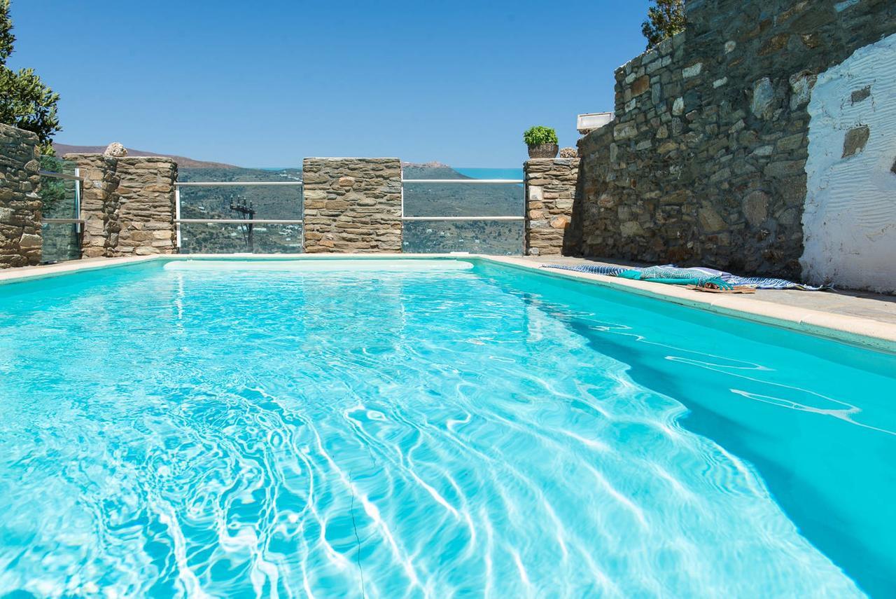 Blue Beside Stone Tower 1690 • Andros Apartment Aidonia (Andros)
