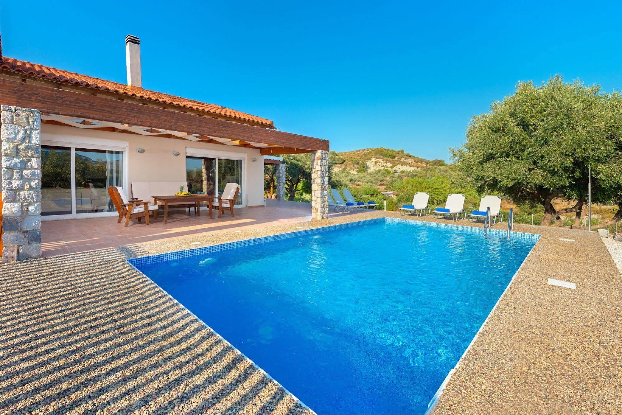 Olive Private Swimming Pool 5 Bdr Rhodes Villa Kolymbia