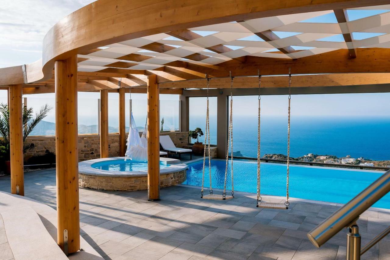 Minimalist Mediterranean Blue Key With Sea View & Infinity Heated Pool * Agia Pelagia (Crete)