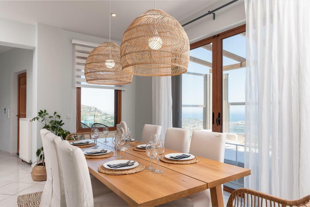 Villa Minimalist Mediterranean Blue Key With Sea View & Infinity Heated Pool Agia Pelagia (Crete)