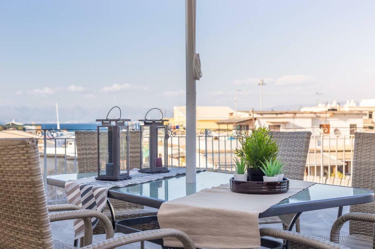 Spacious Maisonette - Roof View Of Corfu Port