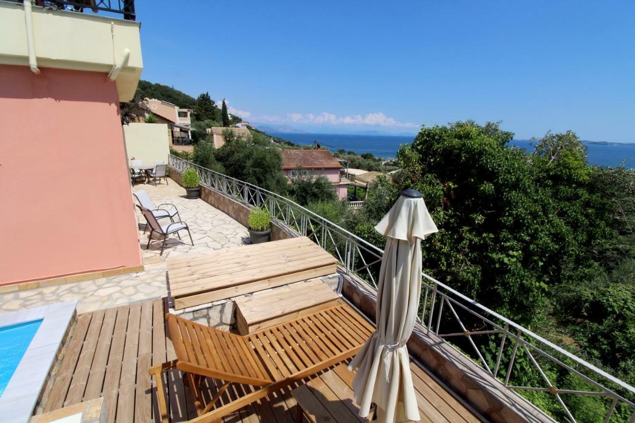 Villa Belvedere ,pyrgi,corfu ,stunning Ipsos Bay View