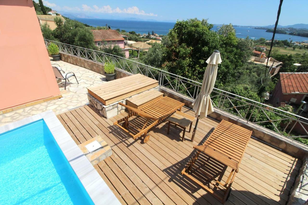 Villa Belvedere ,pyrgi,corfu ,stunning Ipsos Bay View
