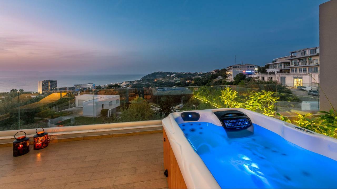 Flyviewflatsgold Privatehottub With Seaview Apartment Ixia (Rhodes)