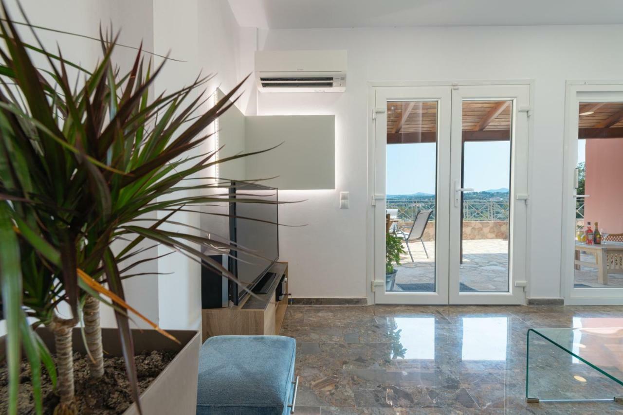 Belvedere ,pyrgi,corfu ,stunning Ipsos Bay View Villa Agios Markos