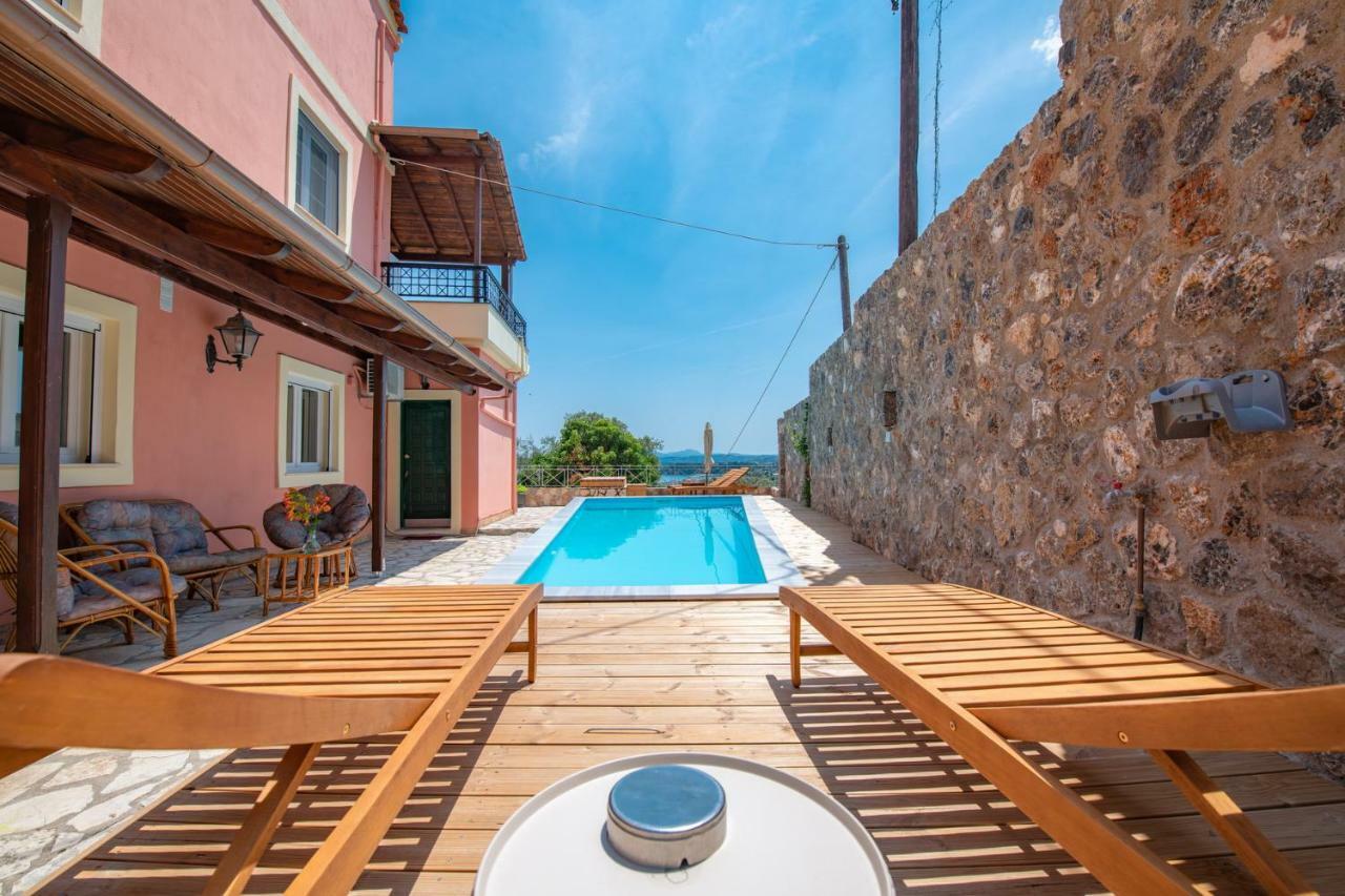 Villa Belvedere ,pyrgi,corfu ,stunning Ipsos Bay View
