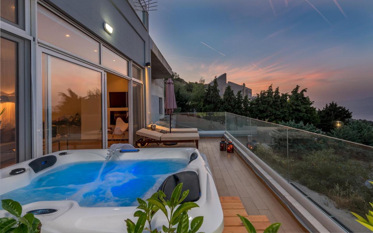 Flyviewflatsgold Privatehottub With Seaview Ixia (Rhodes)
