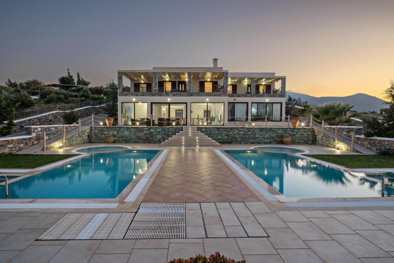 Villa Sea Views At Anemomylos With Heated Pool, Ping Pong And Tennis