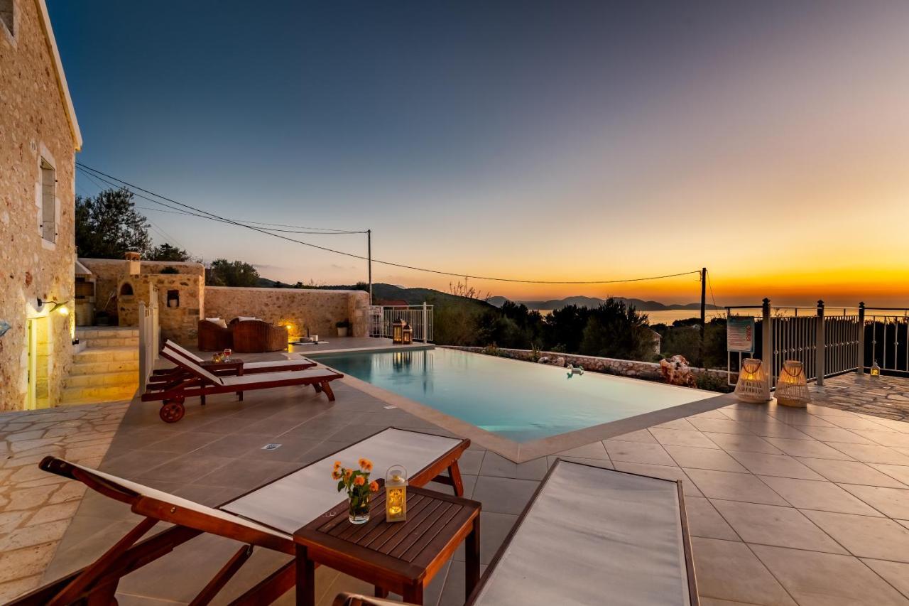 Fiscardo Luxury Stone Alex ,with Sunset View! Villa