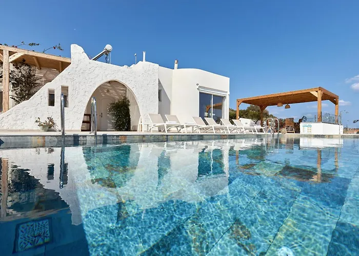 Villa Elena Agia Pelagia - With Private Heated Swimming Pool And Great Sea View