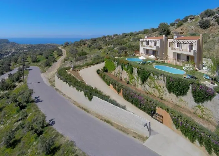Triopetra Luxury Villas Fournou Lago Superior Villa With Private Pool Stefania