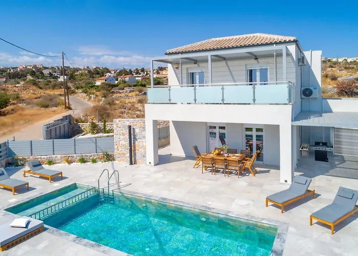 Gianna\'S Panoramic Seaview Twin Villas With Pool 1