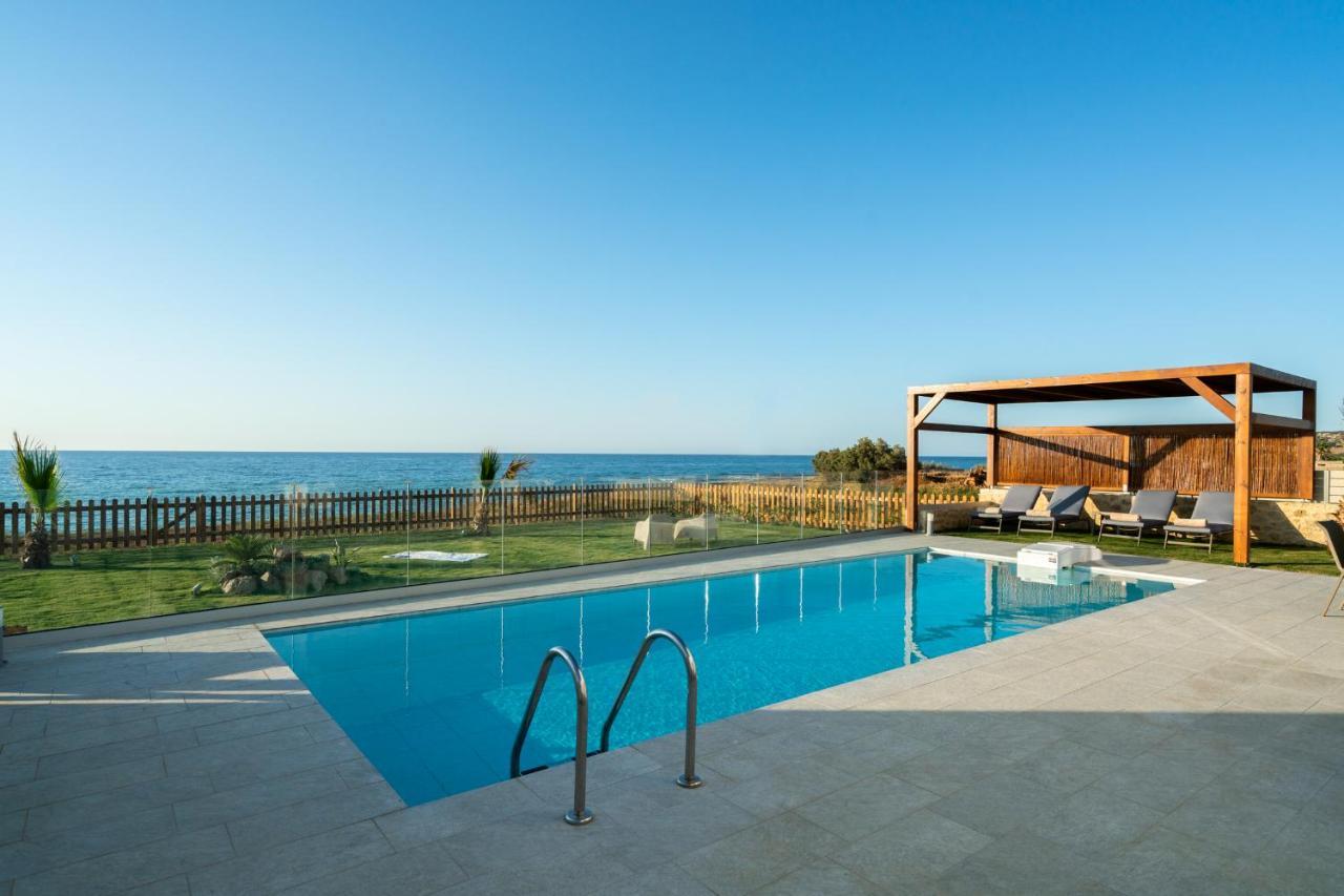 Beachfront Nymphes Aigli, Brand New With Pool, Children Area & Bbq Villa
