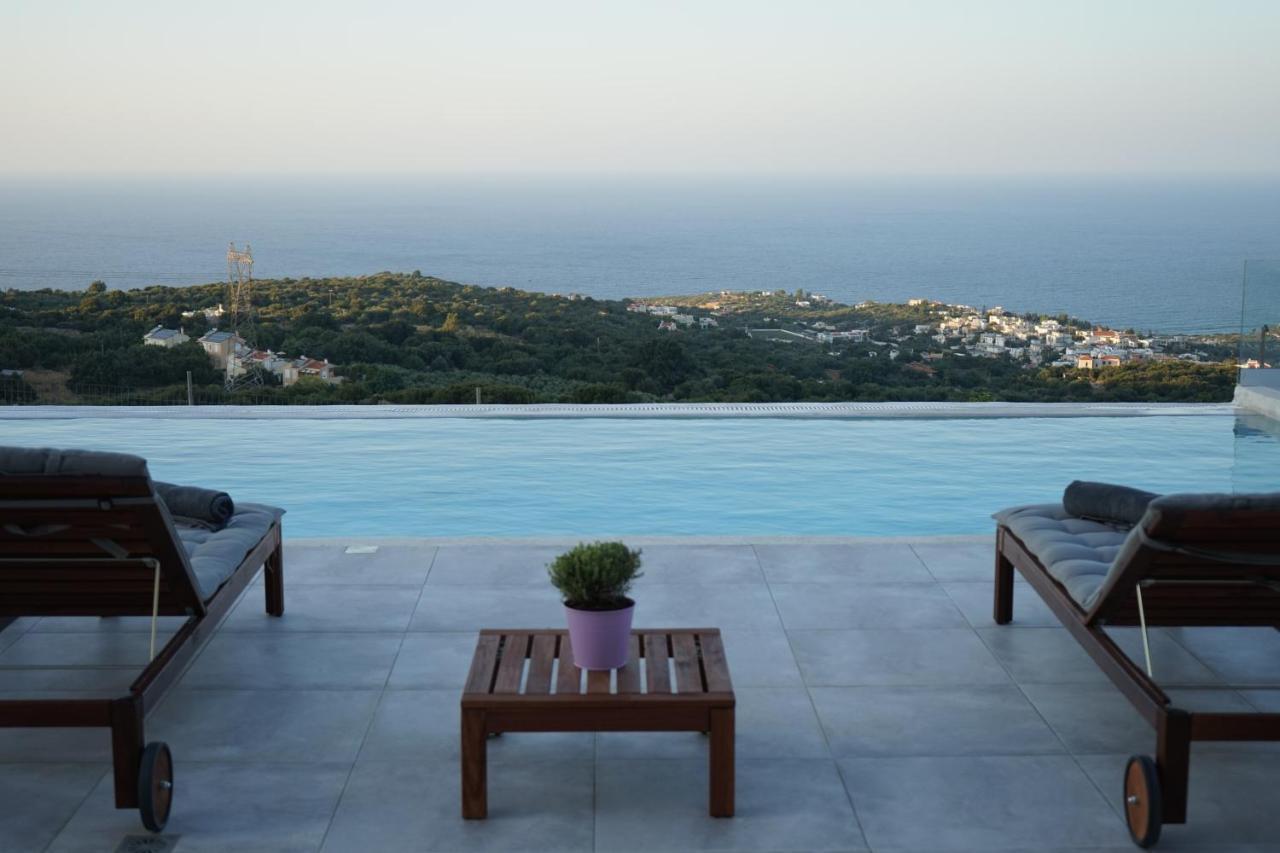 Villa Eva West And East With 2 Private Infinity Pool & And Panoramic Sea View Gerani (Rethymno)