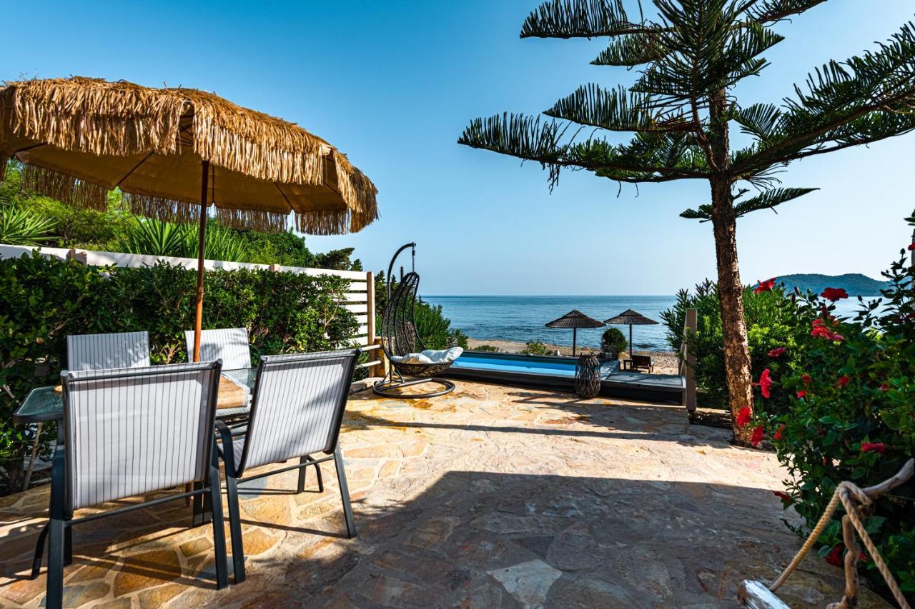 Beachfront Andriana With Mini Pool And