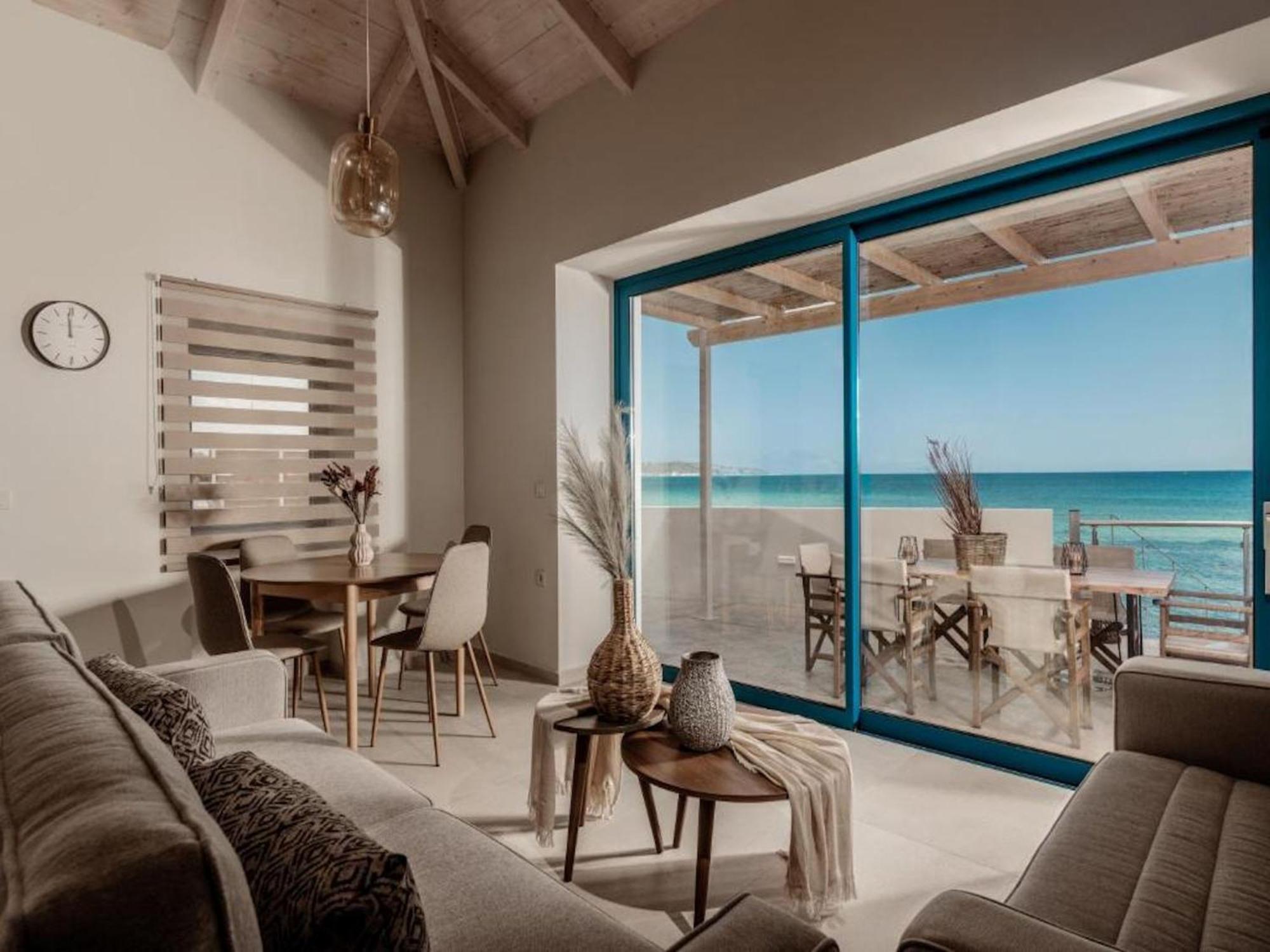 Beach-front Zakynthos - Bleu - 3 Bedrooms | Stunning Panoramic Sea Views - Modern Furnishings Villa Argassi
