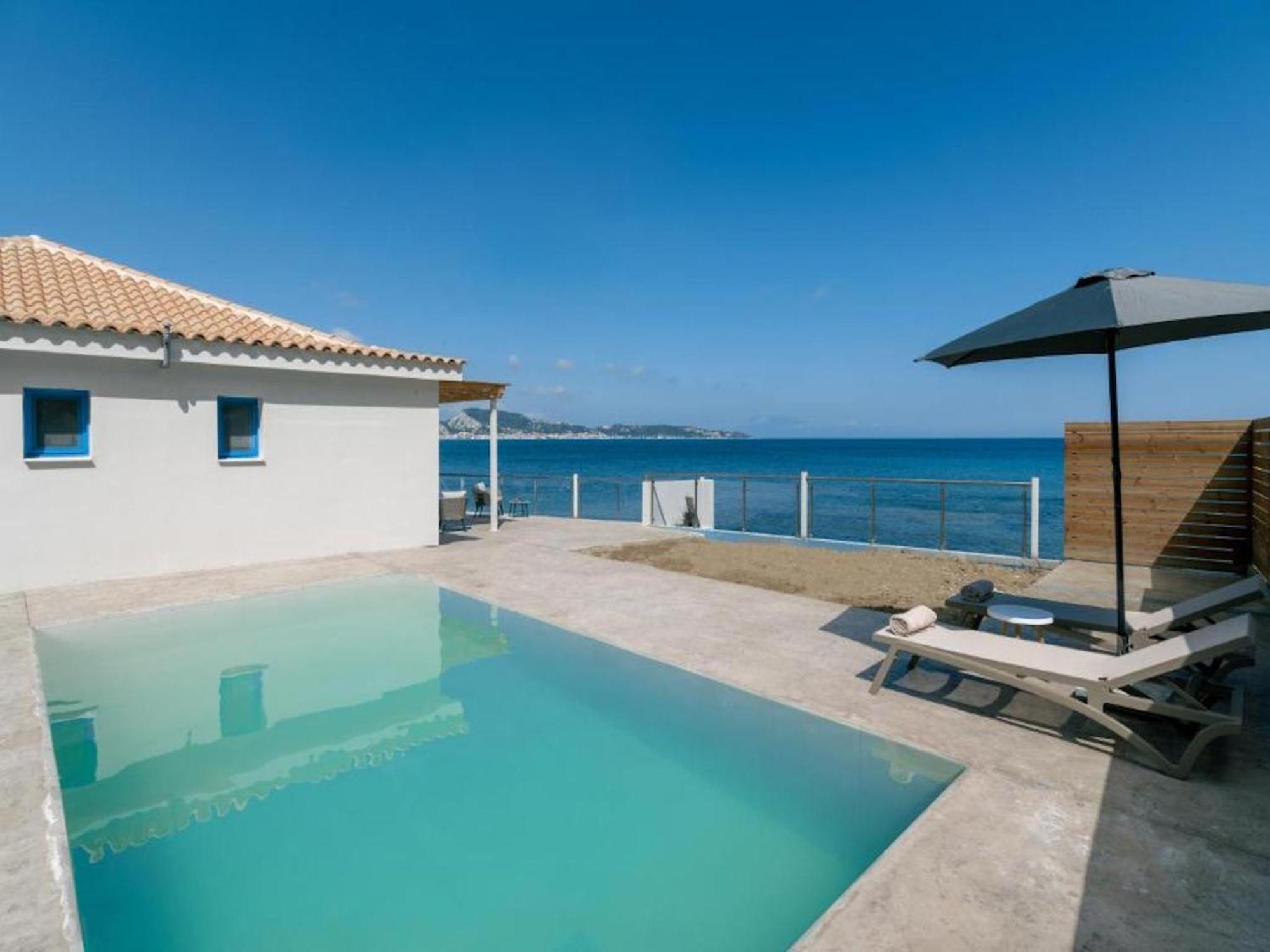 Beach-front Zakynthos - Bleu - 3 Bedrooms | Stunning Panoramic Sea Views - Modern Furnishings Villa *