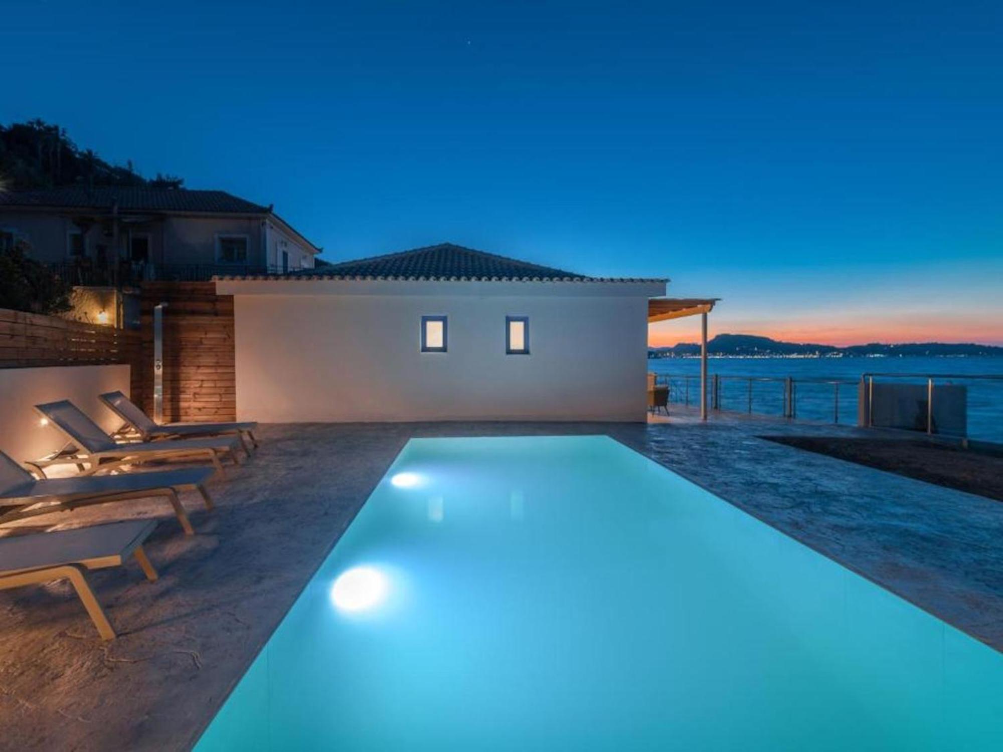 Beach-front Zakynthos - Bleu - 3 Bedrooms | Stunning Panoramic Sea Views - Modern Furnishings Villa