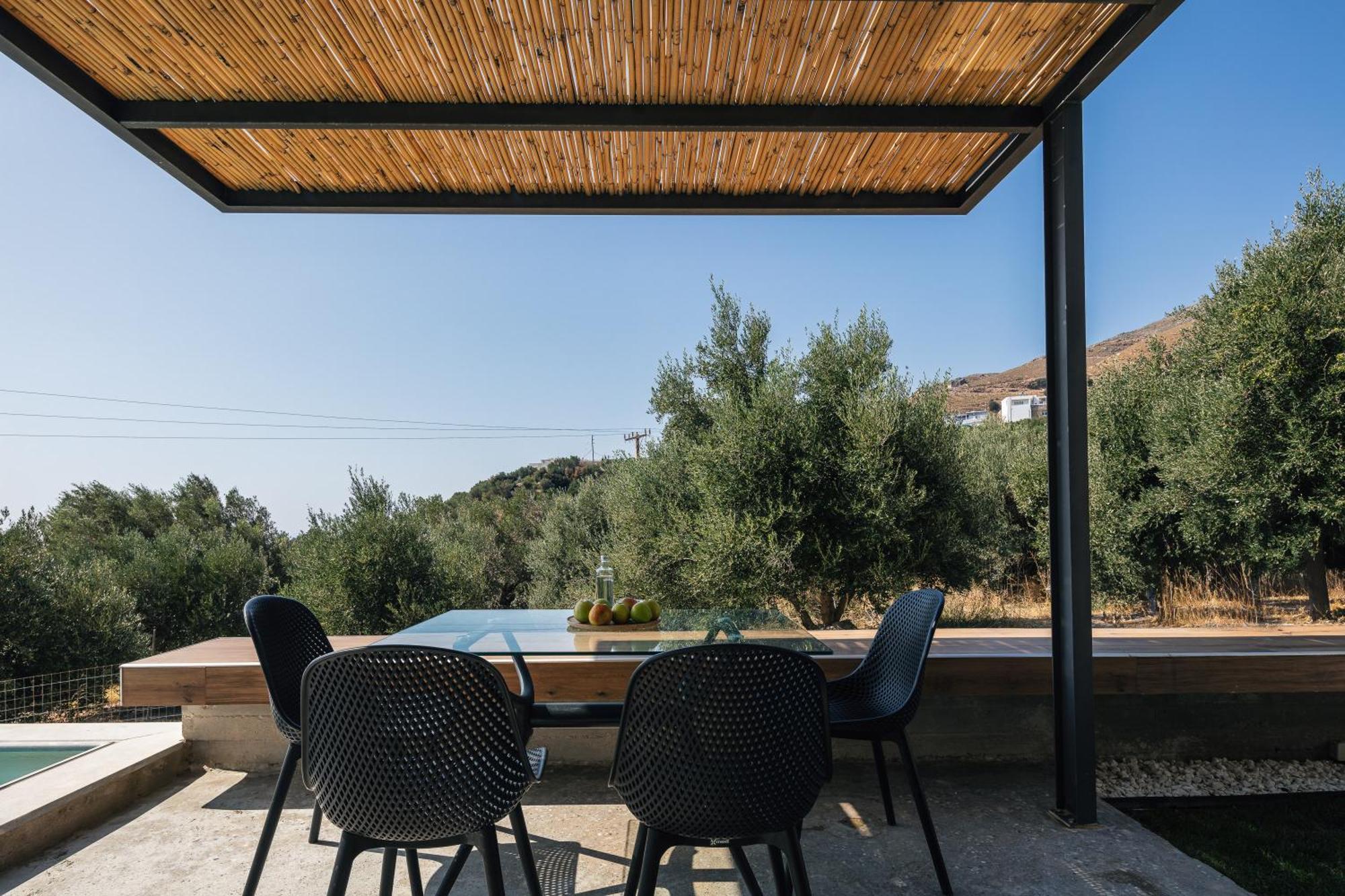 New Modern Villa Domus Rodia With Private Pool & Bbq, 4Km From Nearest Beach * Mariou