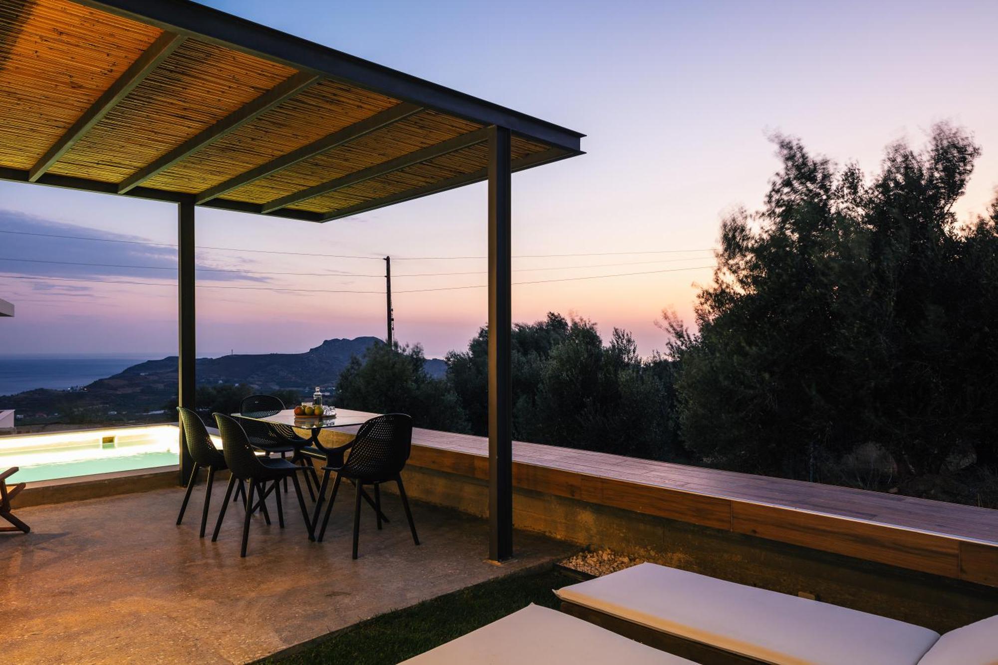 New Modern Villa Domus Rodia With Private Pool & Bbq, 4Km From Nearest Beach Villa Mariou